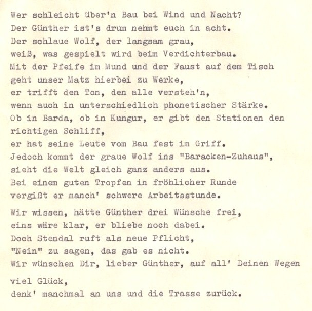 Abschied Matzinke